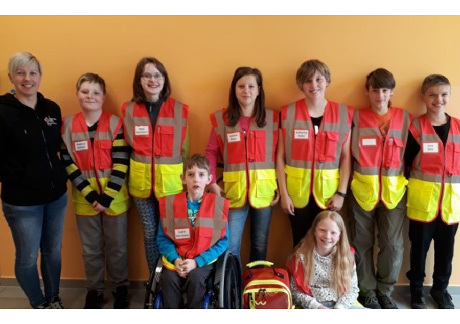 Ausrüstung für die Schulsanitäter