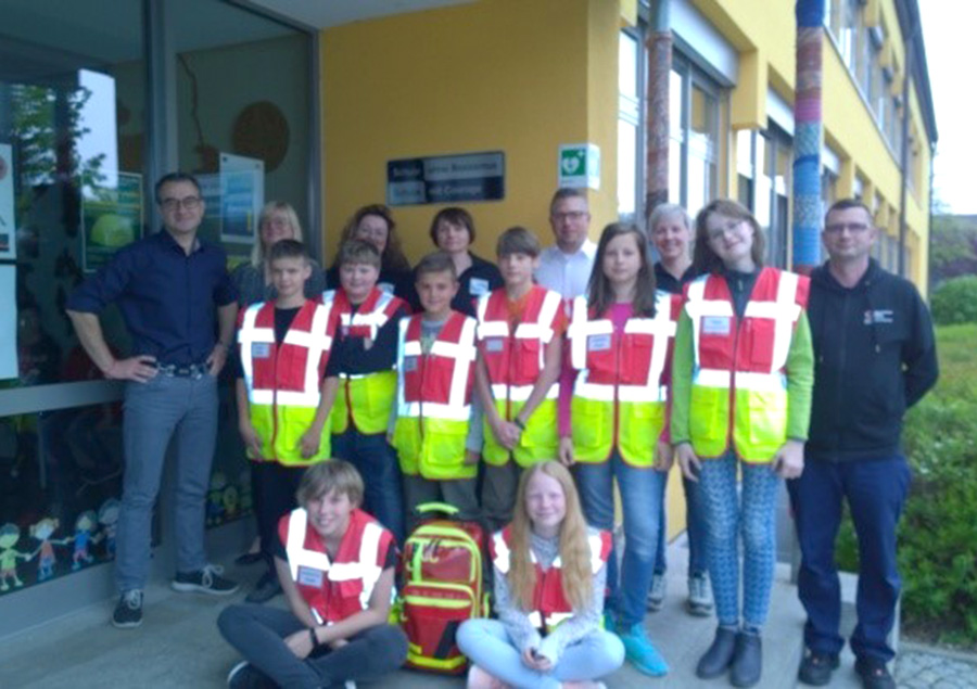 Ausrüstung für die Schulsanitäter